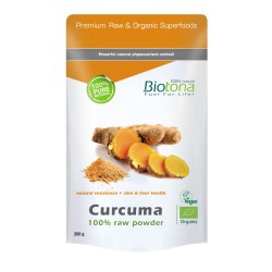Curcuma raw powder bio 200g...