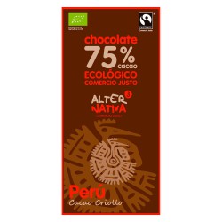 Chocolate 75% cacao mascao...